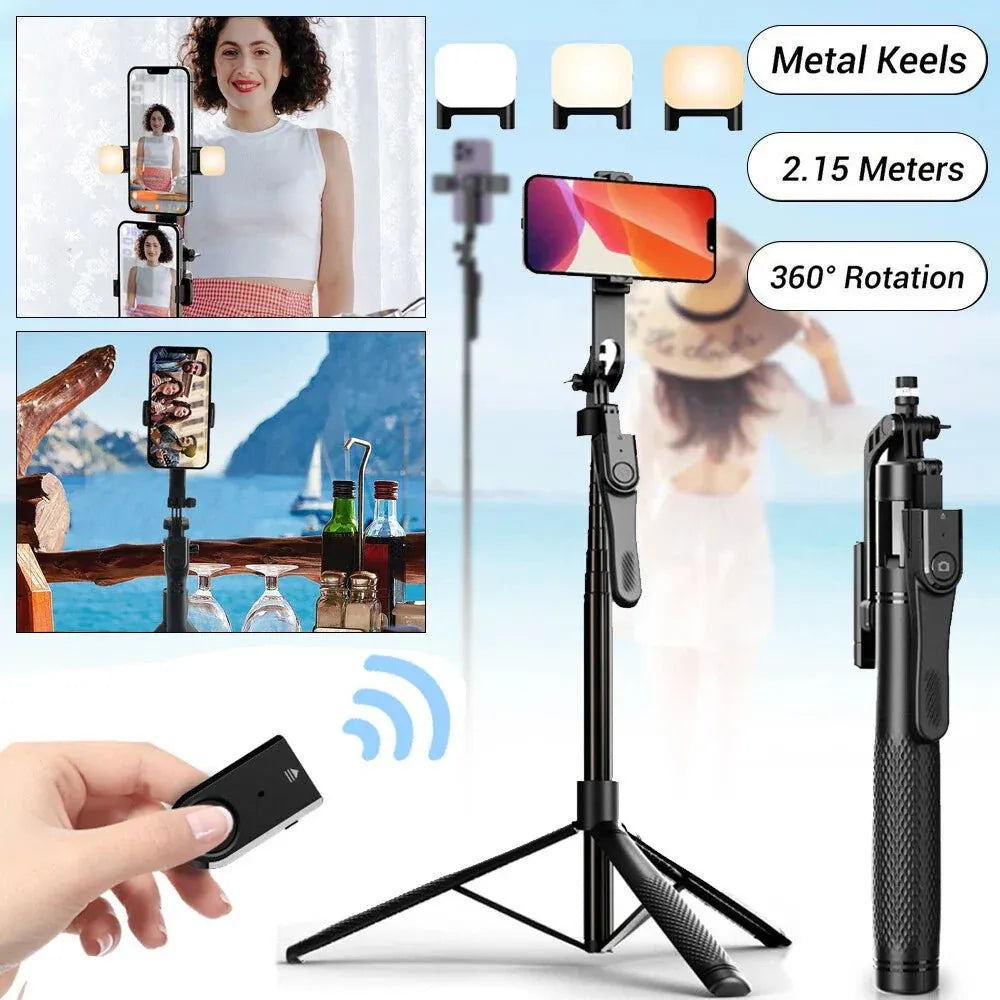 4-in-1 Tripod Stabilizer with Bluetooth Remote