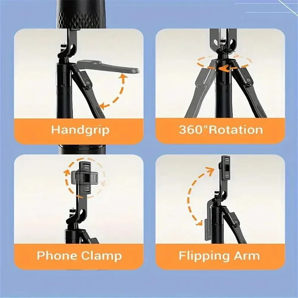 4-in-1 Tripod Stabilizer with Bluetooth Remote
