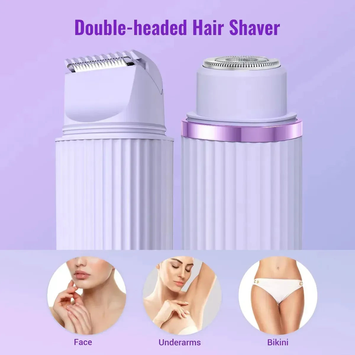 2-in-1 Double Headed Shaver